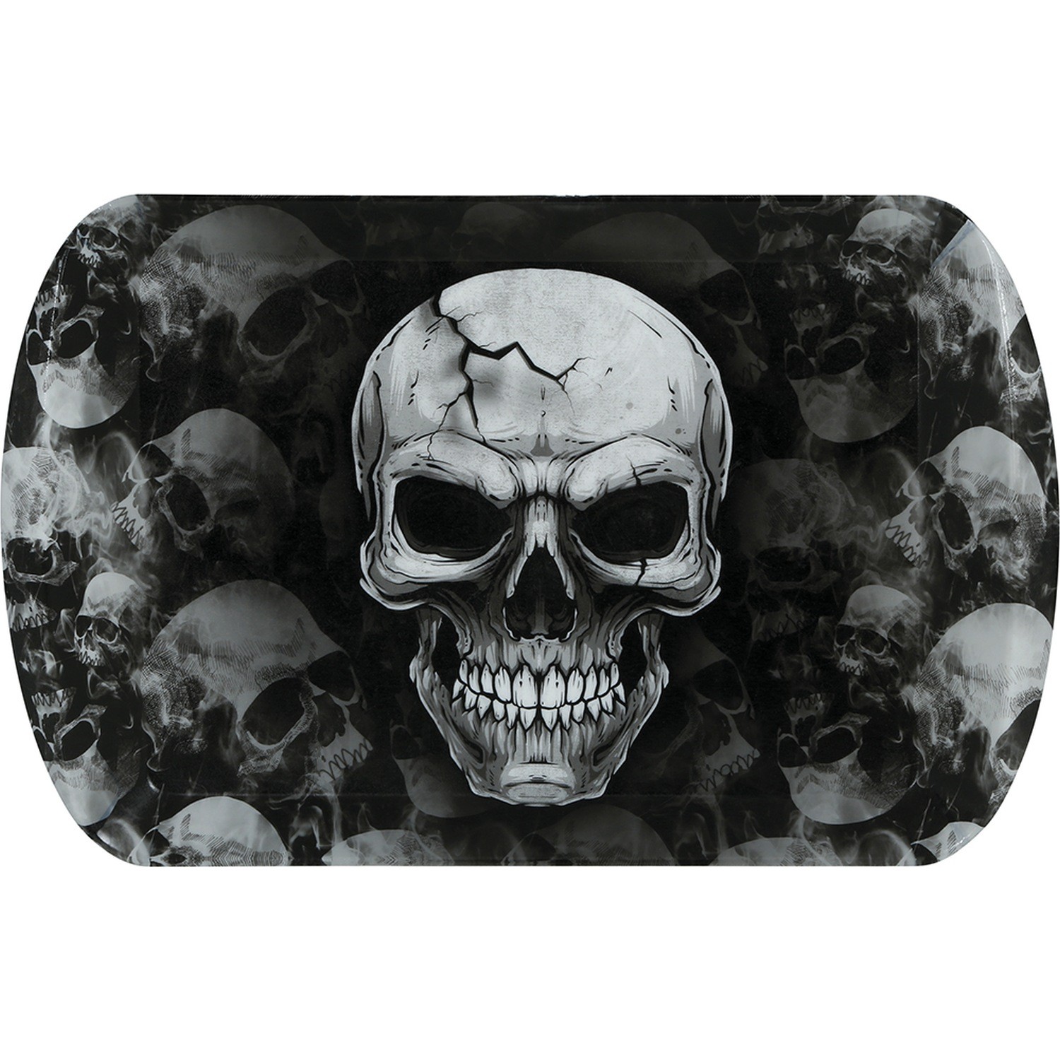 Levně Plastový podnos Lebky Halloween – 39 x 24 cm