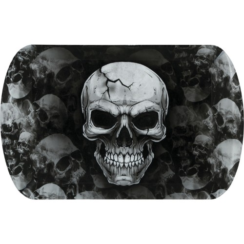 Plastový podnos Lebky Halloween – 39 x 24 cm