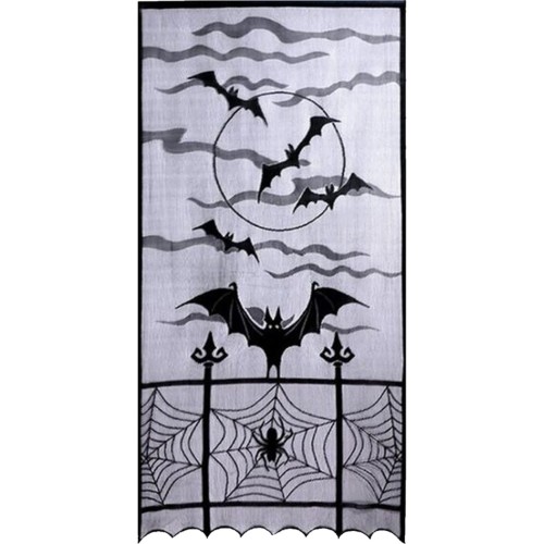 Halloweenská okenní dekorace Netopýři 102 × 213 cm