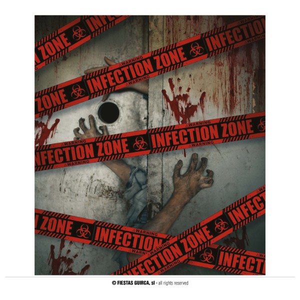 Výstražná dekorační páska Infection Zone 6 m