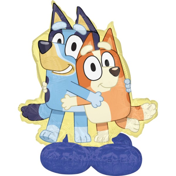 AirLoonz - stojící obří balónek Bluey and Bingo 130 cm