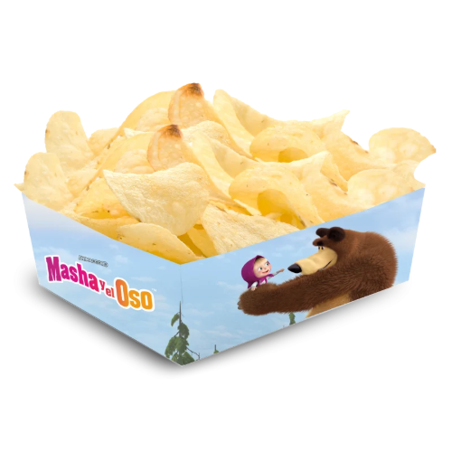 Levně Papírové misky na snacky Máša a medvěd 12 ks