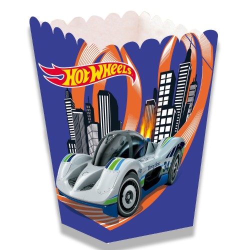 Levně Papírové krabičky na popcorn Hot Wheels 12 ks