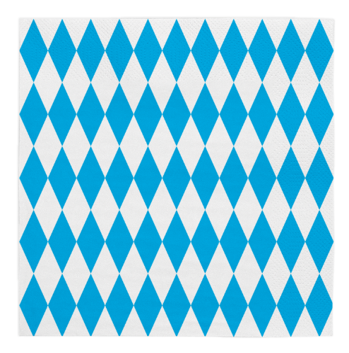 Levně Papírové ubrousky Bavaria modré 33 × 33 cm, 20 ks