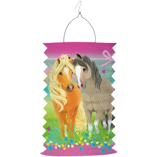 Závěsný lampion válec Pretty Pony 28 cm