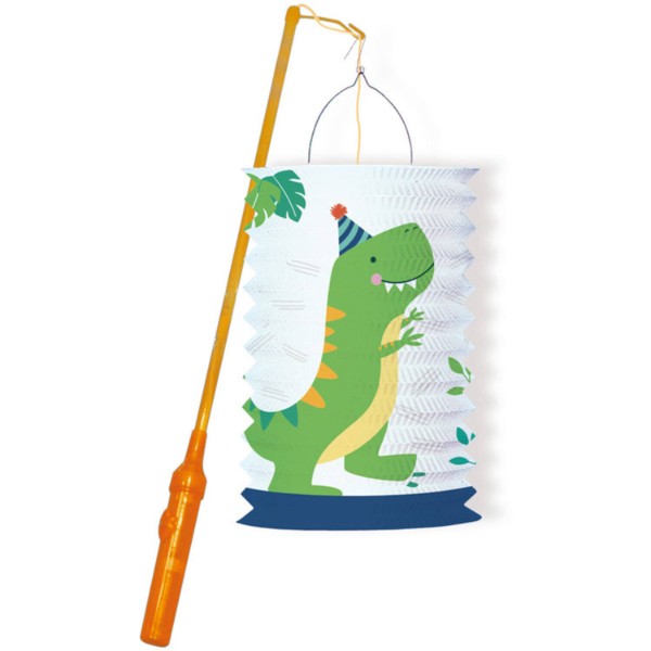 Lampion se svítící tyčkou - Dino