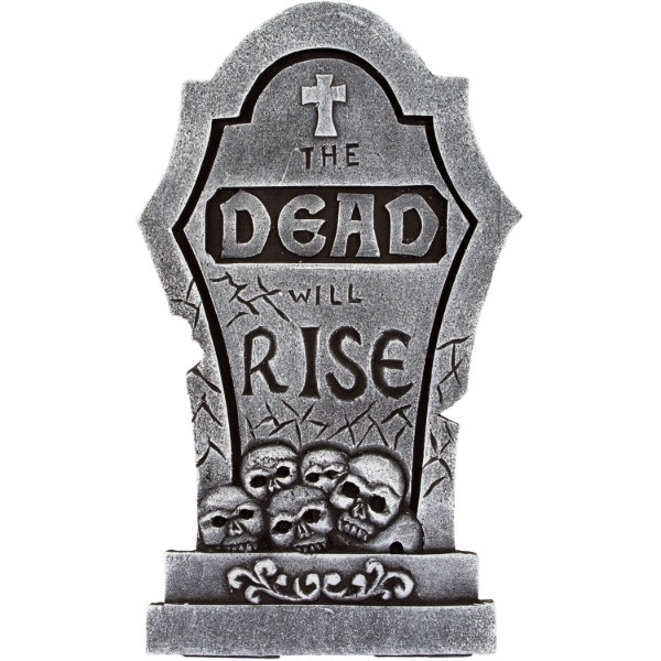 Halloweenská dekorace Náhrobek - The Dead will rise 56 cm