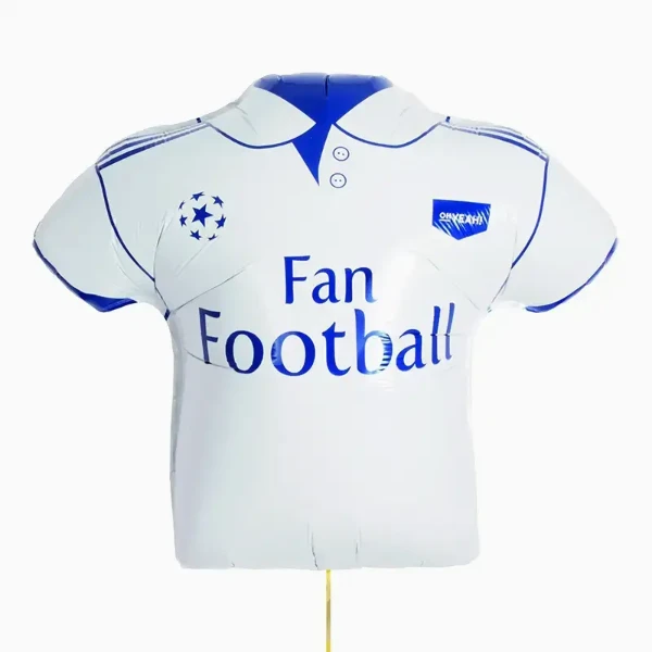 Fóliový balonek Fotbalový dres bílý – 68 cm