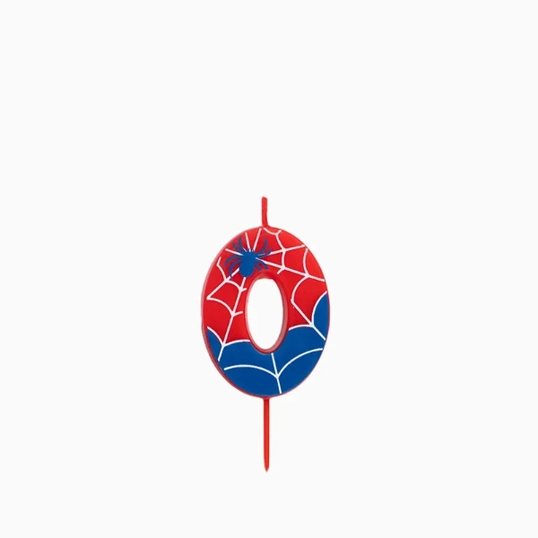 Dortová svíčka číslo 0 Spider – 6 cm