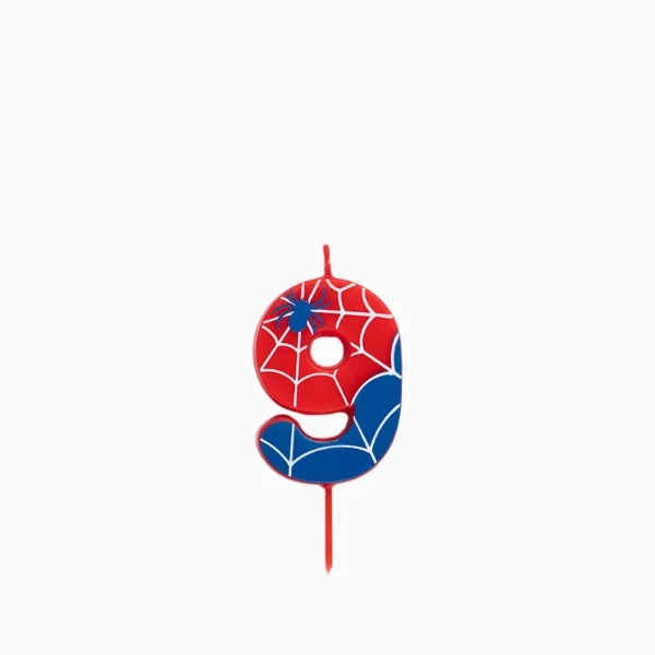 Dortová svíčka číslo 8 Spider – 6 cm