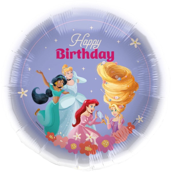 Fóliový balonek Disney princezny Happy Birthday – 45 cm