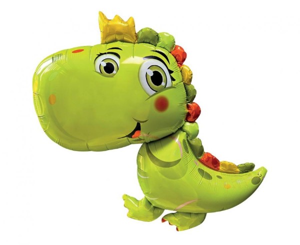 Fóliový balónek Zelený dinosaurus – 70 × 78 cm