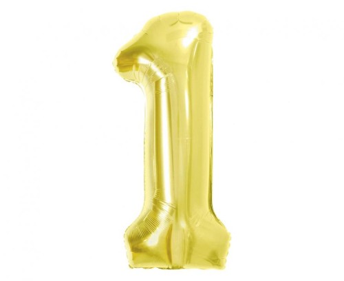 Foliová číslice Light Gold 1 – 85 cm