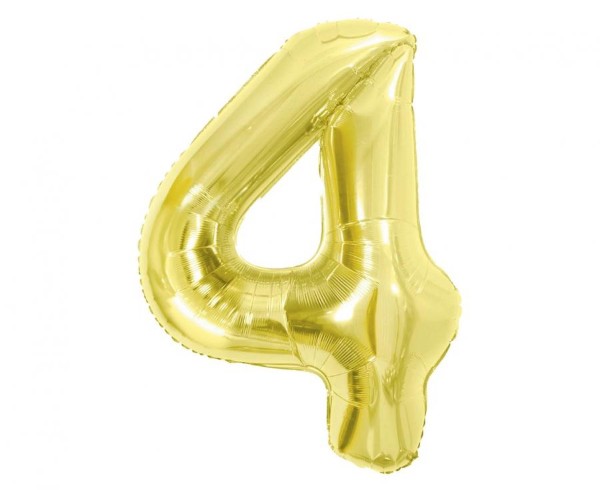Foliová číslice Light Gold 4 – 85 cm