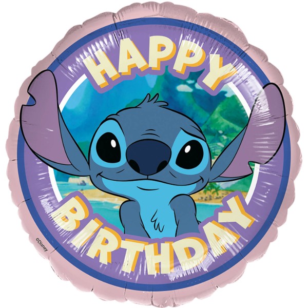 Fóliový balónek Stitch Happy Birthday – 45 cm