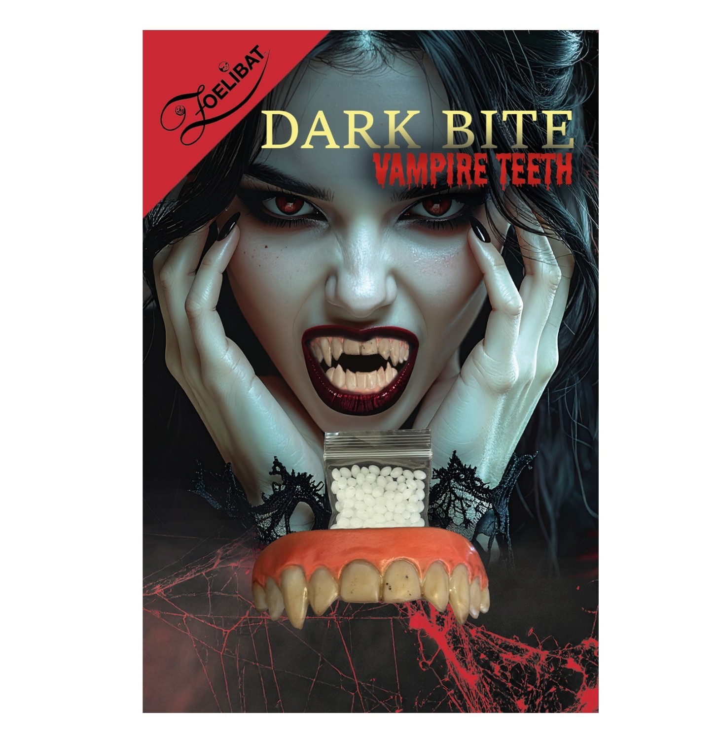 Levně Upíří zuby Dark Bite – horní čelist
