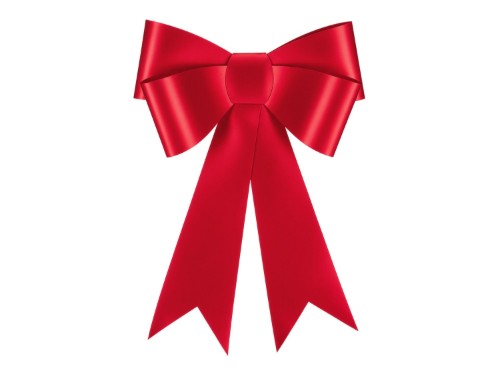 Papírová dekorace XXL červená mašle DIY – 55 × 71 cm