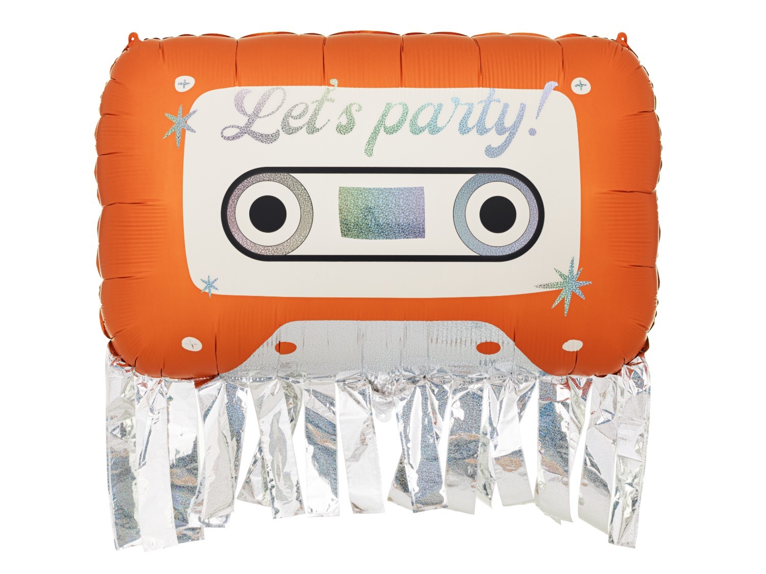 Levně Fóliový balónek retro kazeta Let's Party – 110 × 80,5 cm