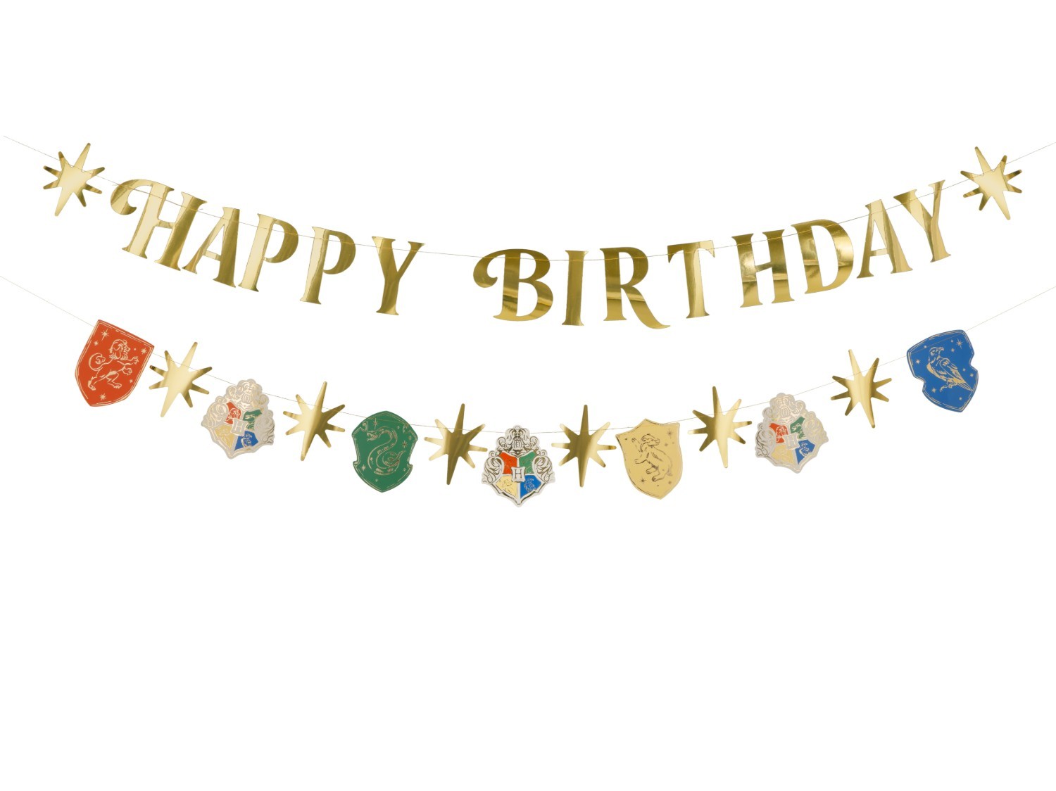 Levně Narozeninová girlanda Harry Potter Happy Birthday – 2 × 200 cm