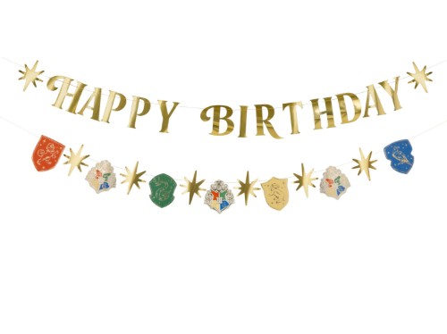 Narozeninová girlanda Harry Potter Happy Birthday – 2 × 200 cm