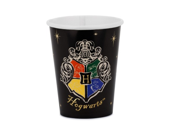 Papírové kelímky Harry Potter Erb Bradavic – 250 ml, 6 ks