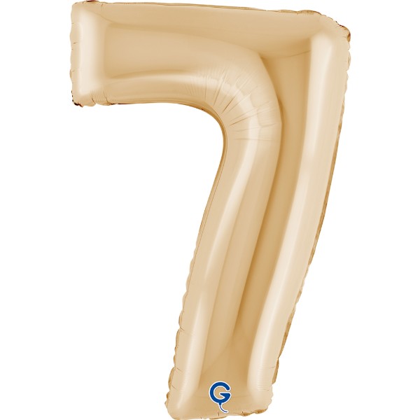 Foliová číslice White Gold 7 – 102 cm