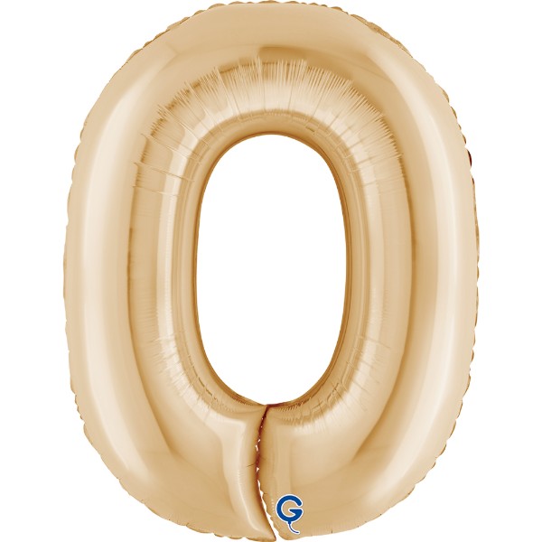 Foliová číslice White Gold 0 – 102 cm