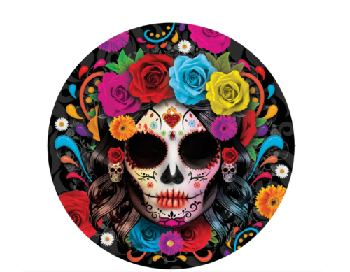 Papírové talíře Day of the dead 23 cm - 10 ks