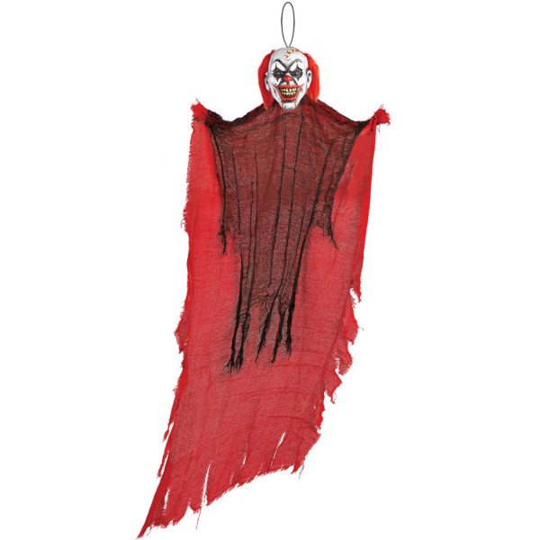Závěsná Halloween dekorace děsivý klaun – 120 cm