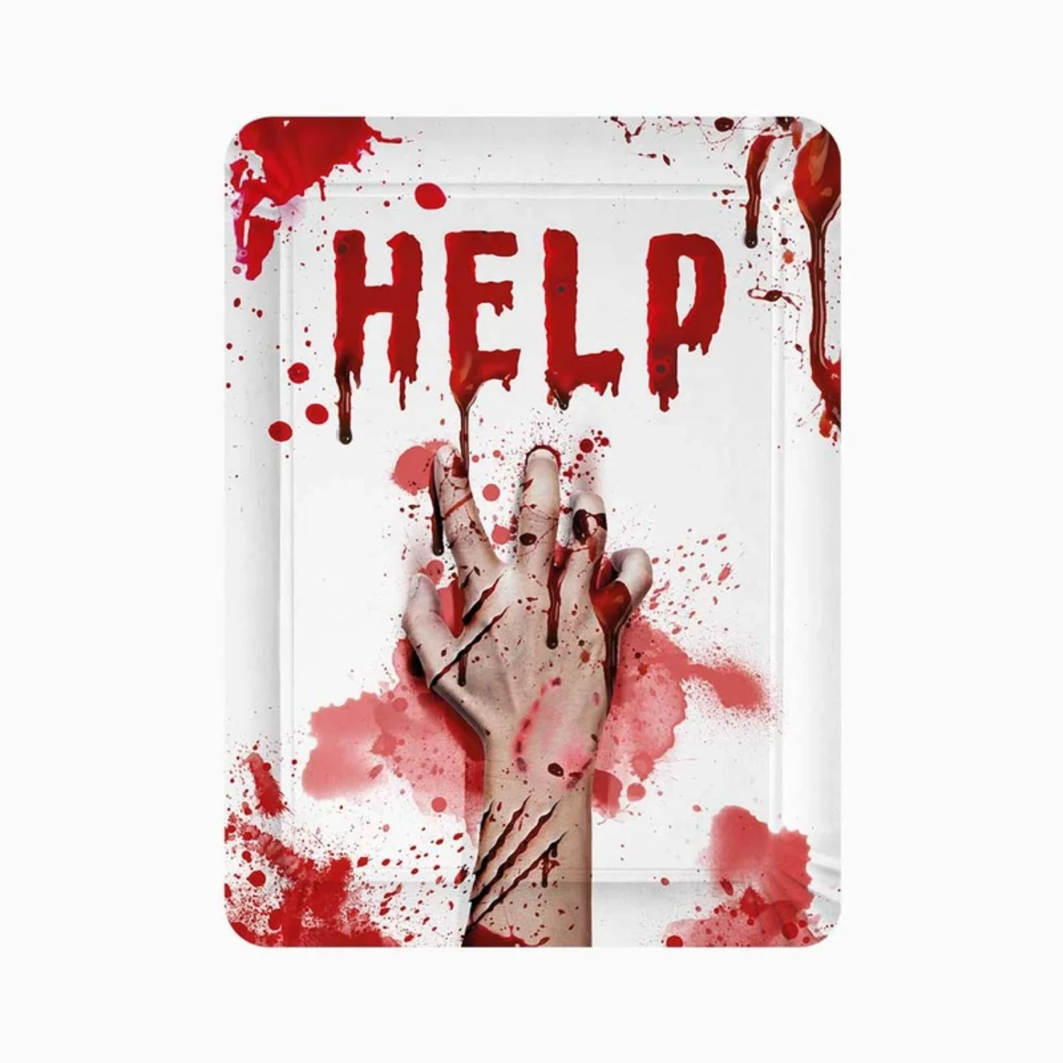 Levně Papírové tácky Krvavé skvrny 25 × 34 cm – 2 ks