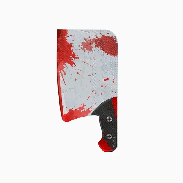 Halloween papírové ubrousky Krvavý sekáček 40 × 32 cm – 20 ks
