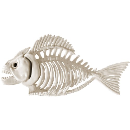 Kostra piraně – Halloween dekorace 25 cm