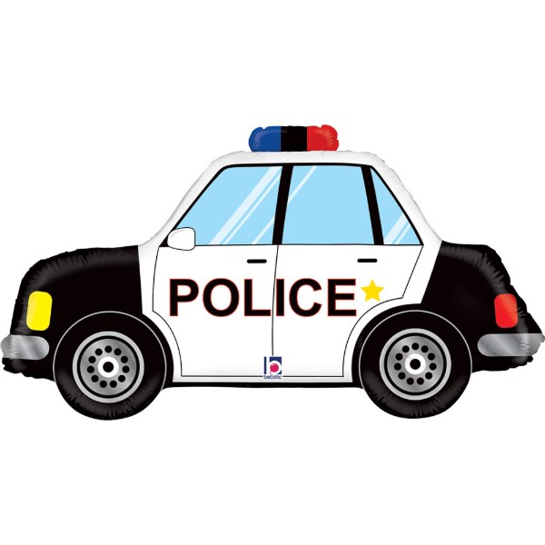 Foliový balonek Policejní auto – 80 cm