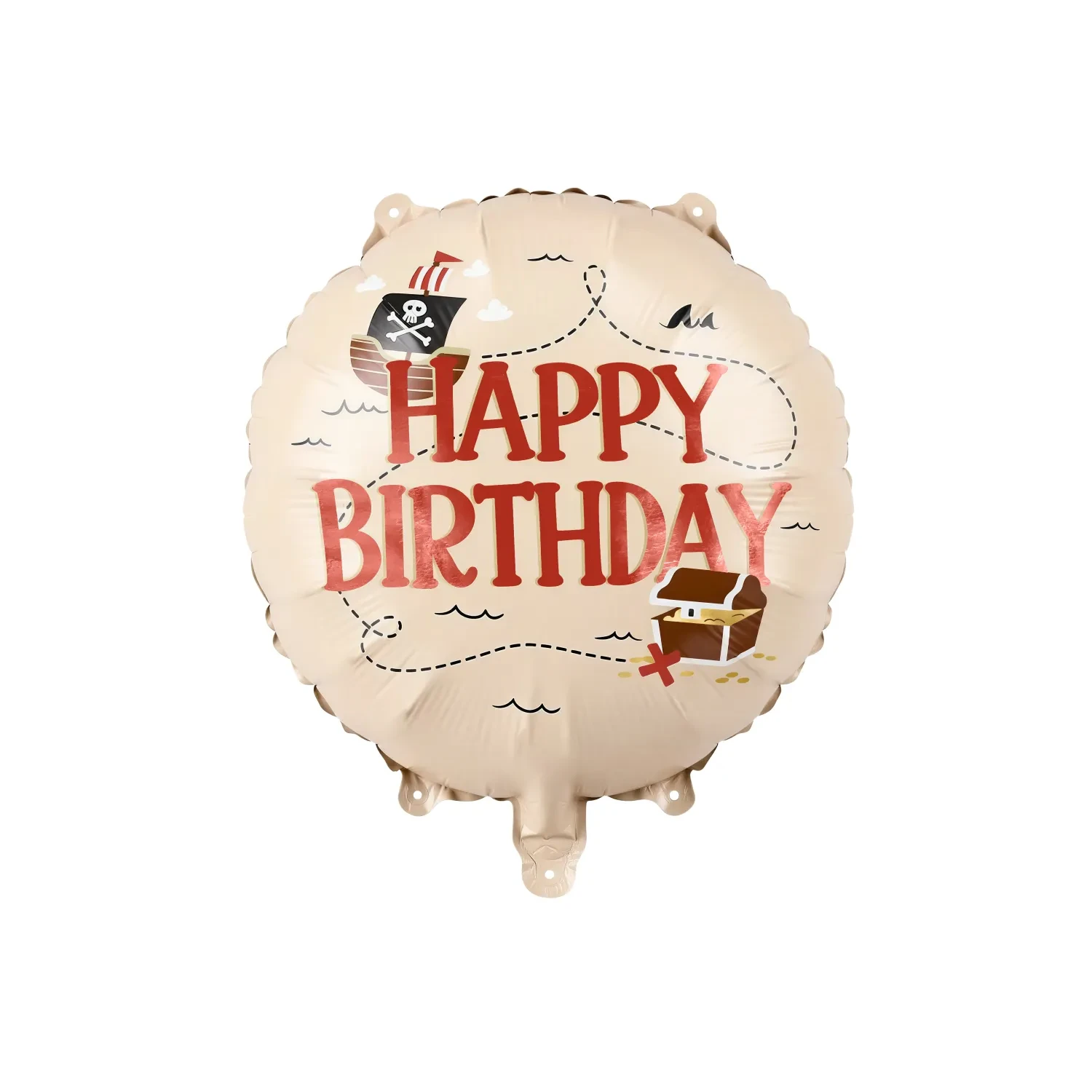 Levně Fóliový balónek Happy Birthday Piráti – 35 cm